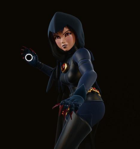 Teen Titans Raven custom character model preview image
